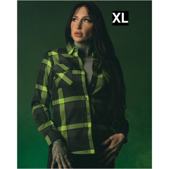 DIXXON Flannel URANIUM Limited Edition Women' Flannel Shirt XL - Picture 1 of 8